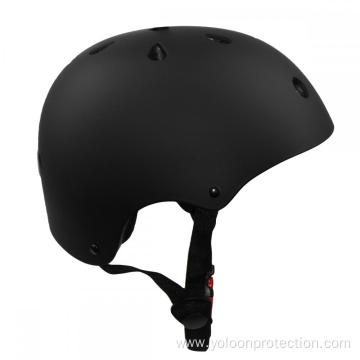 Black ABS Skate Helmet For Adult Kids